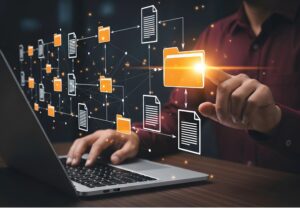 Organized digital file folders on computer screen showing structured file management system