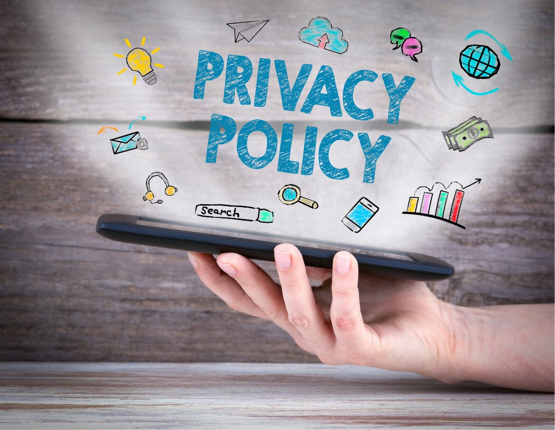 Website privacy and user data protection concept