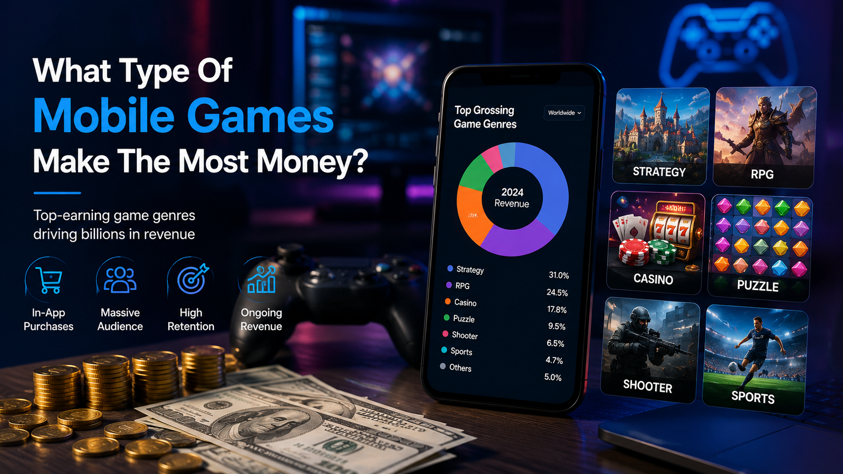 You are currently viewing What Type Of Mobile Games Make The Most Money?
