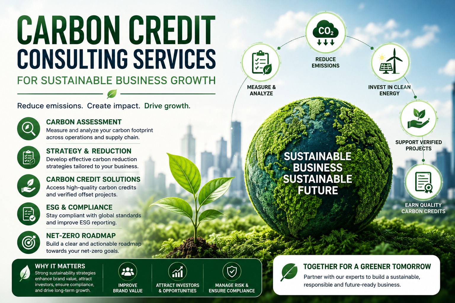 Read more about the article Carbon Credit Consulting Services: Why Modern Businesses Are Investing in Sustainable Growth